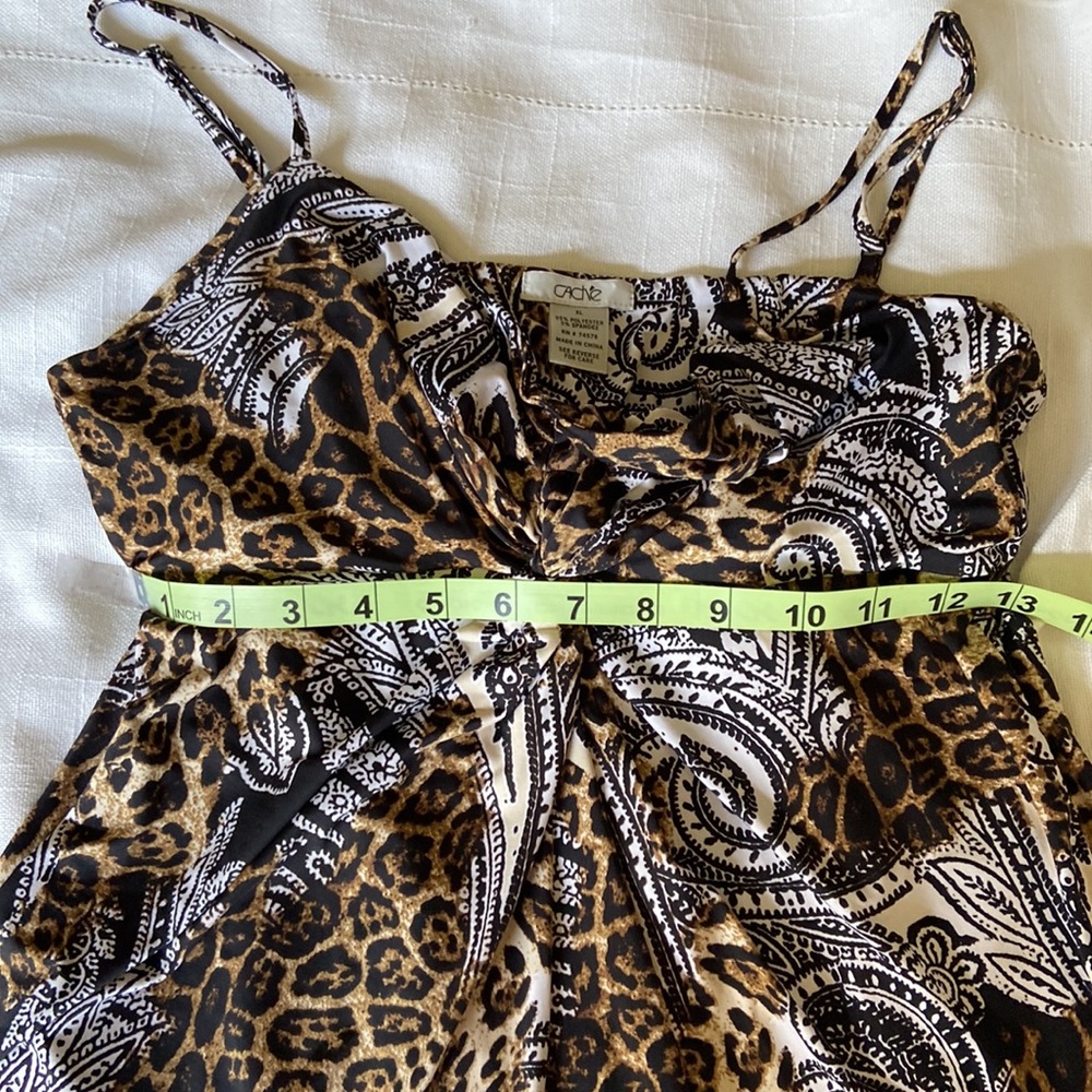 Cache Leopard Princess Style Halter Top - Picture 2 of 5